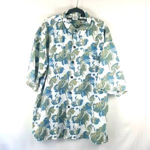 Dick Brewer  Hawaiian Shirt XXL Tiki Aloha green